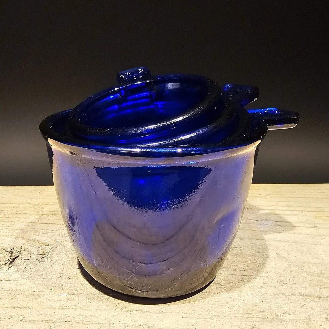Cobalt Blue Depression Glass 4pc Measuring Cup Set - 10