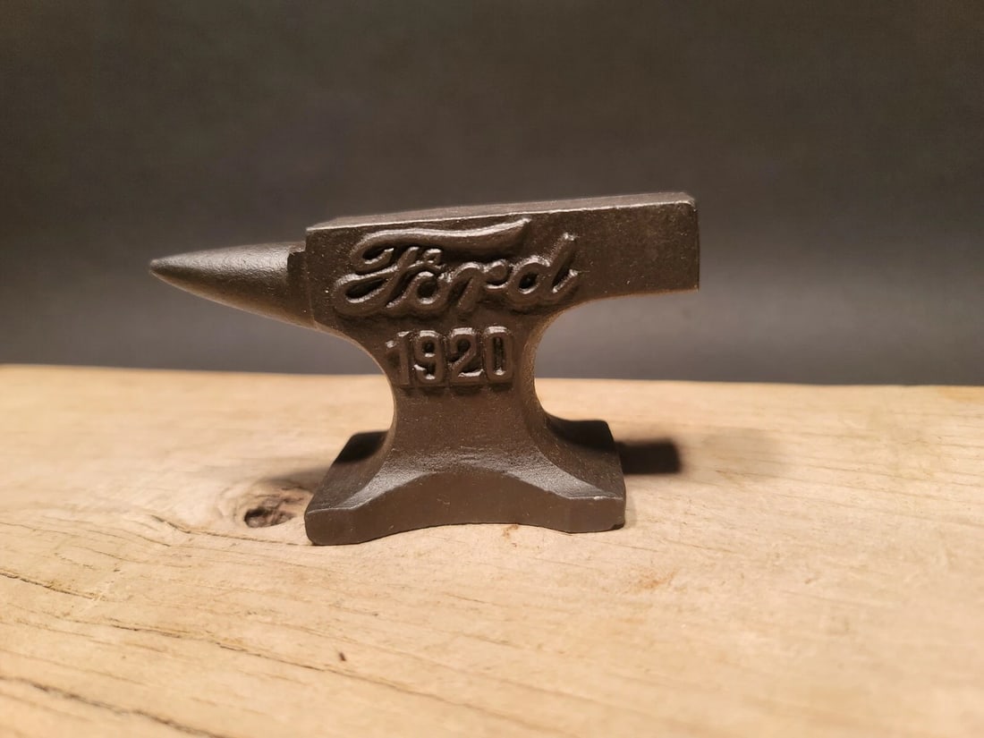 Cast Iron Ford Miniature Anvil - 12