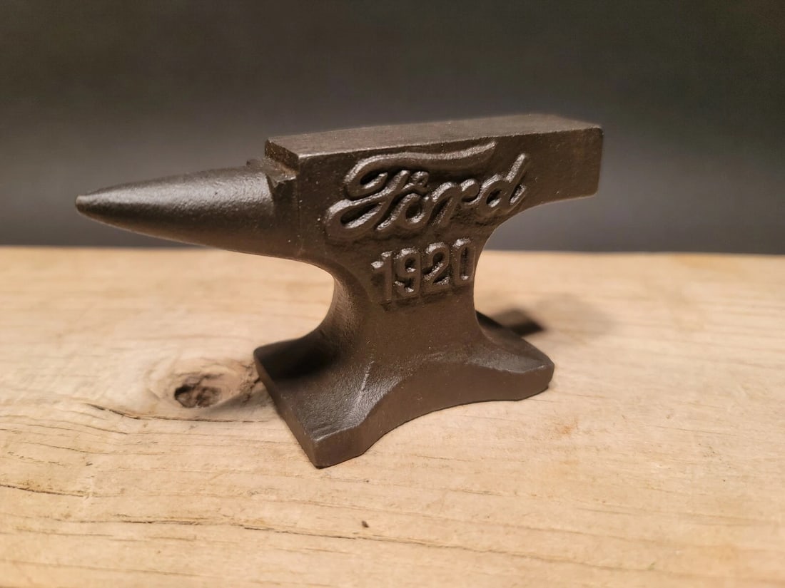Cast Iron Ford Miniature Anvil - 6