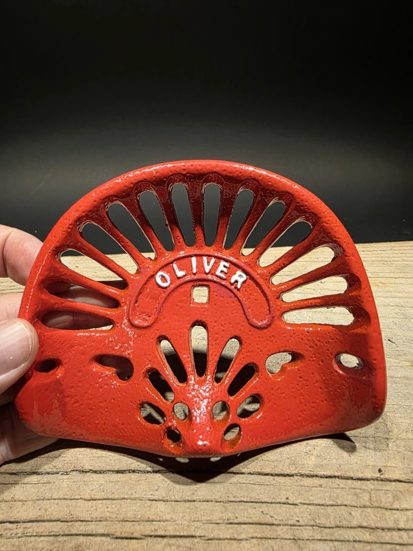 5" Cast Oliver Miniature Tractor Seat Sample - 2