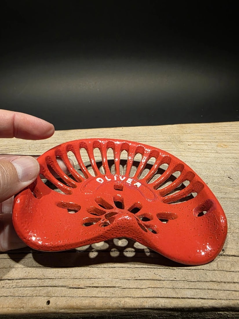5" Cast Oliver Miniature Tractor Seat Sample - 4