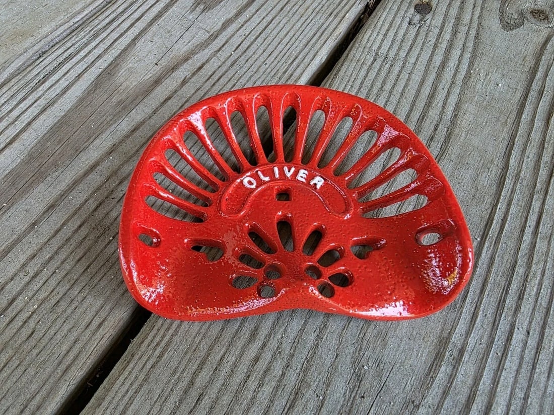 5" Cast Oliver Miniature Tractor Seat Sample - 7