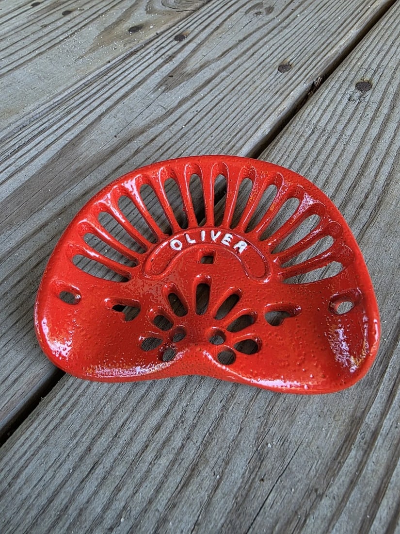 5" Cast Oliver Miniature Tractor Seat Sample - 8