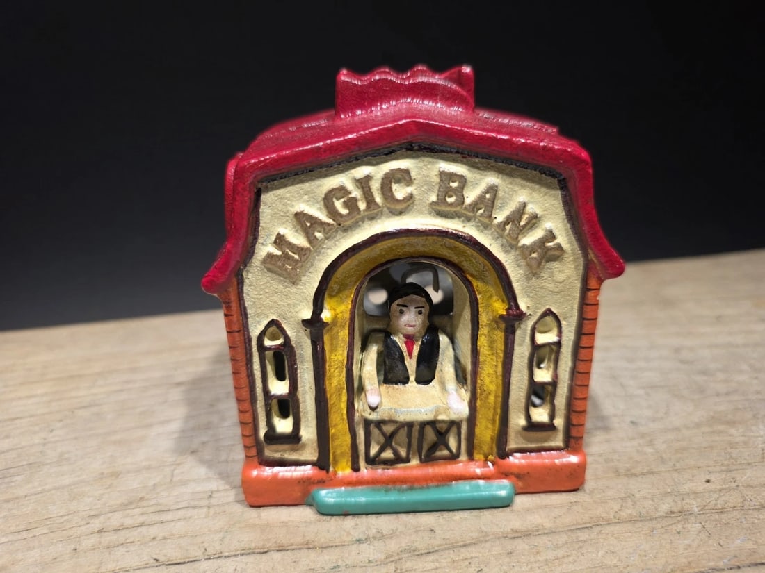 Cast Iron Magic Coin Bank - 2