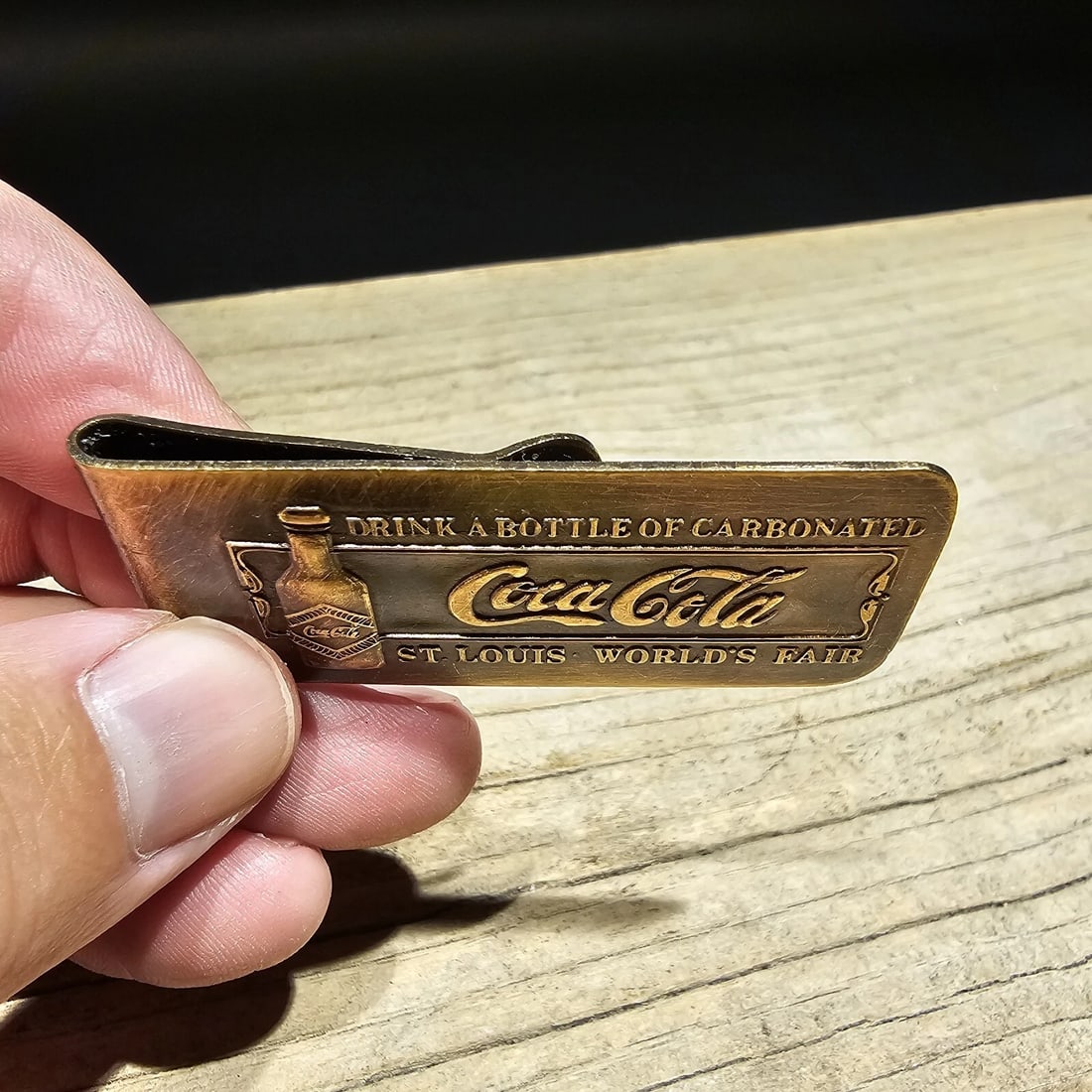 Brass Coca Cola Money Clip - 2