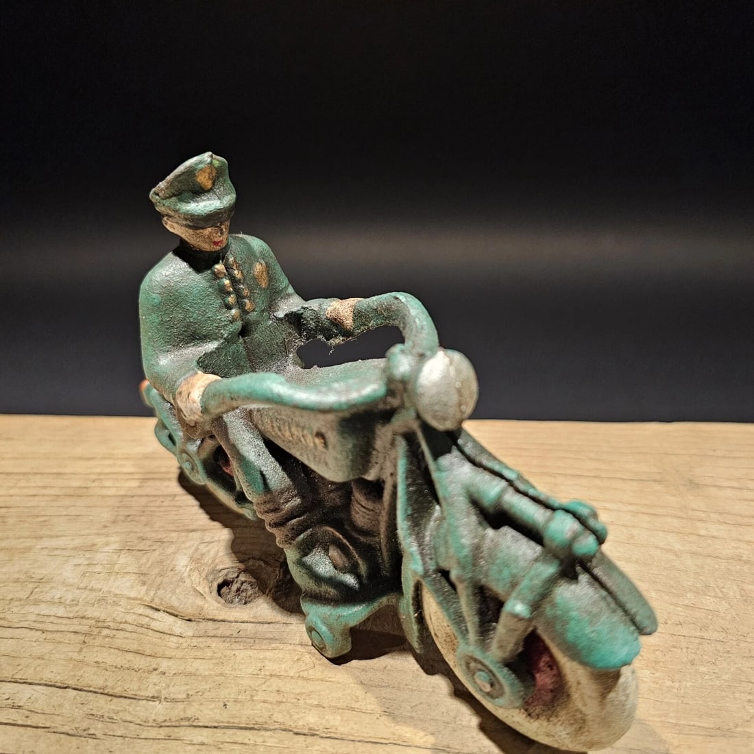 7" Cast Iron Toy Motorcycle - 15