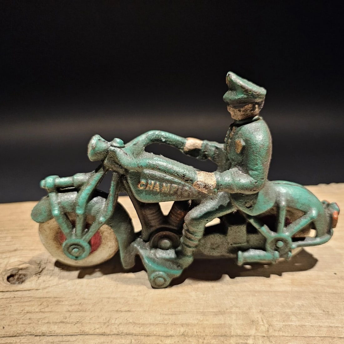 7" Cast Iron Toy Motorcycle - 5