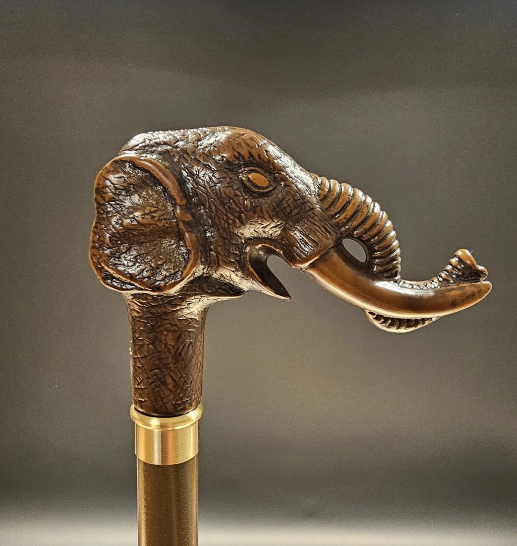 36" Elephant Walking Stick Cane - 2
