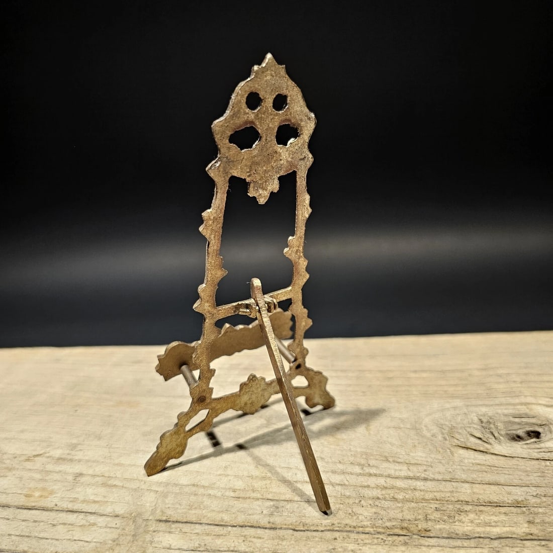 5" Miniature Brass Desk Easel - 9