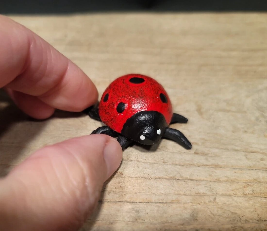 Cast Iron Lady Bug Good Luck - 3