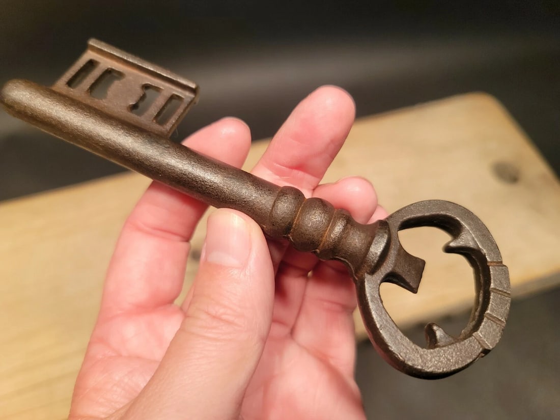 Cast Iron Large Skeleton Church Key - 5