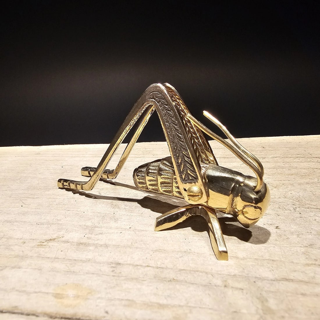 Good Luck Solid Brass Fireplace Hearth Cricket - 12