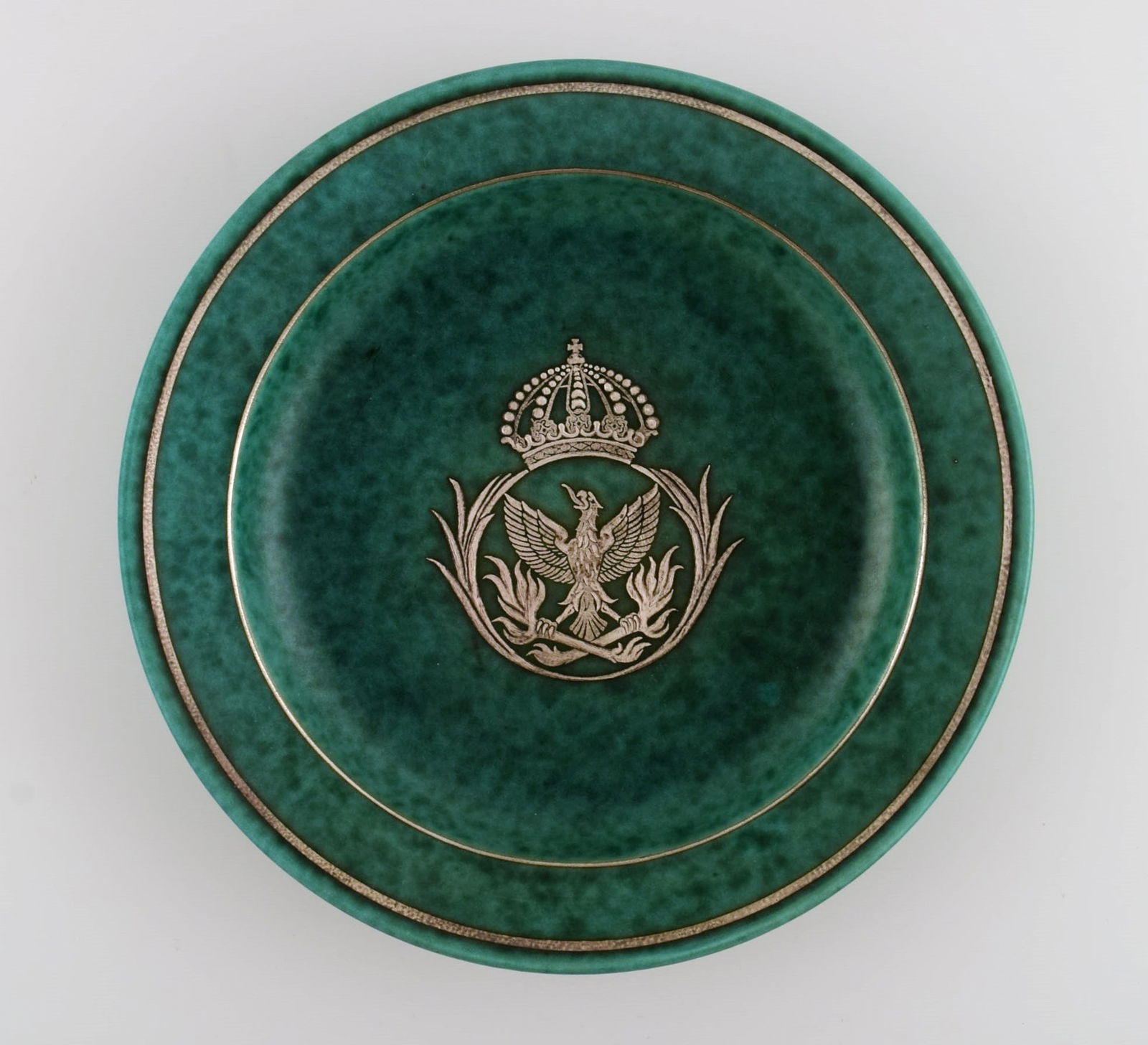 Wilhelm Kåge (1889-1960) for Gustavsberg. Argenta art deco dish in glazed ceramics. Beautiful (1 of 5)