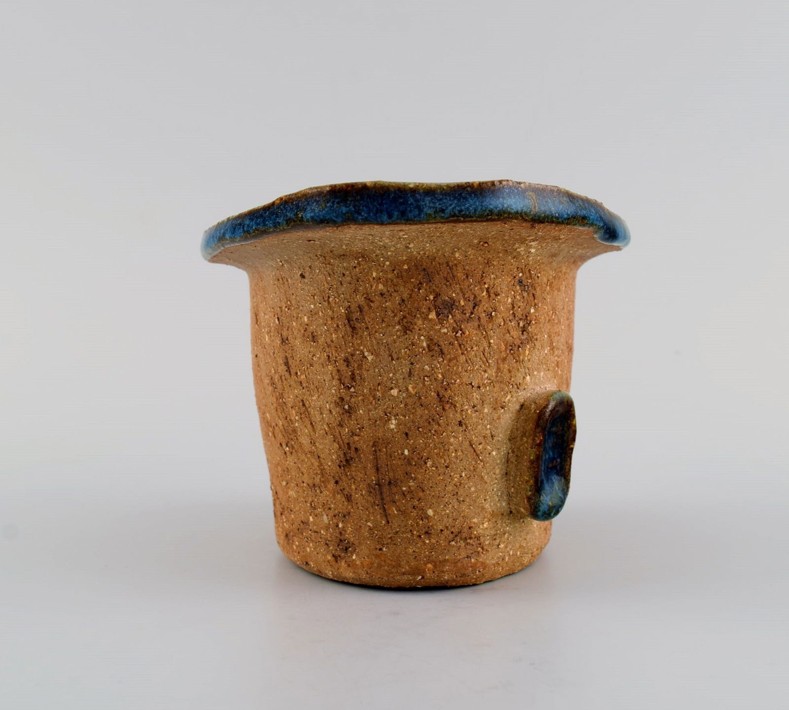 Curt M. Addin (1931-2007) for Glumslöv. Freeform vase in partially glazed stoneware. Beautiful - 3