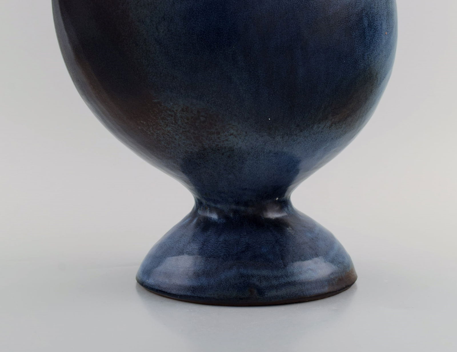Francis Milici (b. 1952) for Vallauris. Large organically shaped unique vase in glazed ceramics. - 5