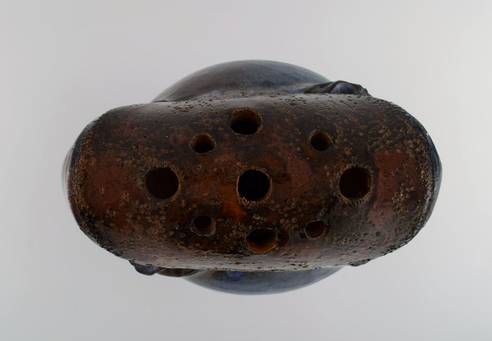 Francis Milici (b. 1952) for Vallauris. Large organically shaped unique vase in glazed ceramics. - 7