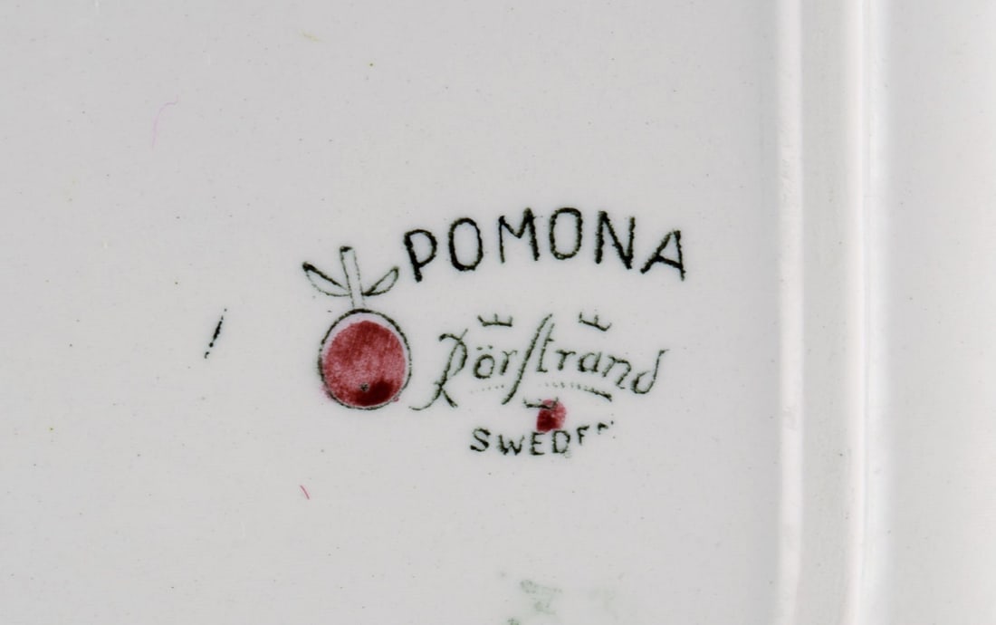 Marianne Westmann for Rörstrand. Large dish in hand-painted stoneware. Colorful Swedish design. - 6