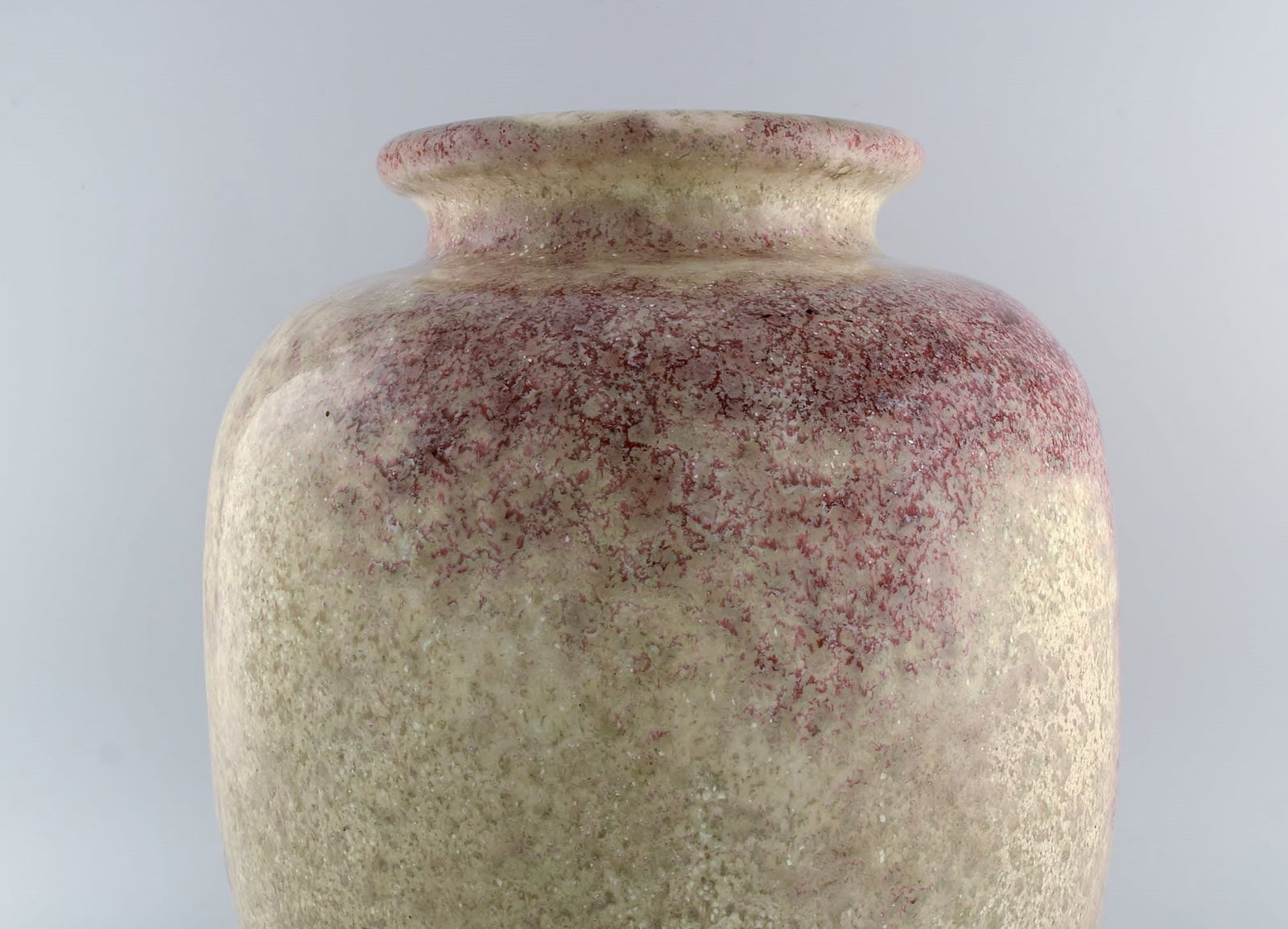 Richard Uhlemeyer, Germany. Large vase in glazed ceramics. Beautiful speckled glaze in sand and - 5
