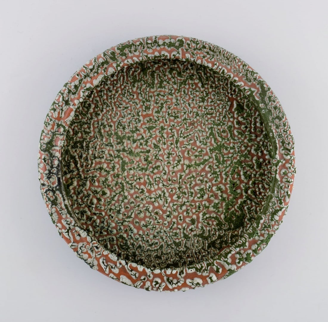Patrick Nordström (1870-1929). Unique dish / bowl in glazed ceramics. Islev, own workshop. (1 of 8)