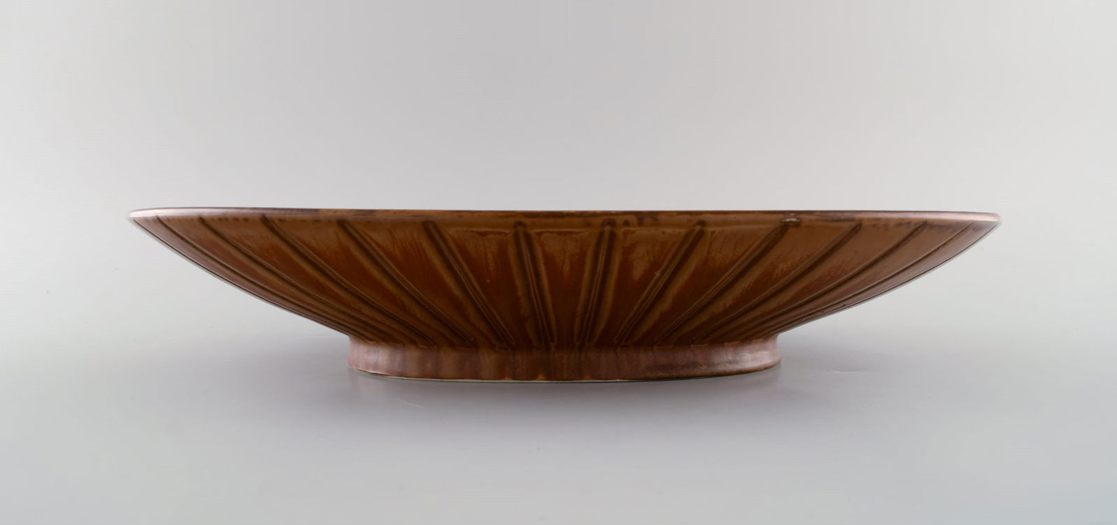 Gunnar Nylund (1904-1997) for Rörstrand. Large and rare bowl in glazed ceramics. Beautiful - 3