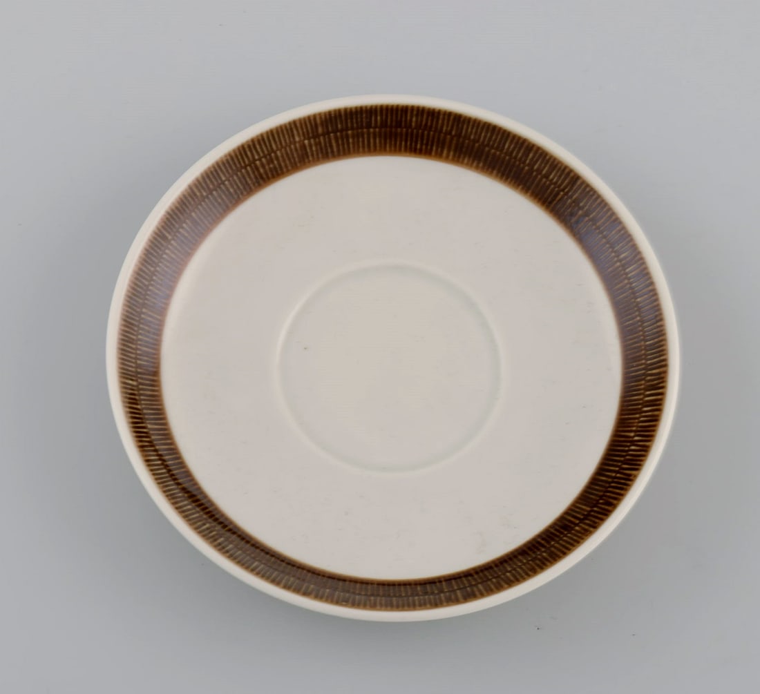 Hertha Bengtsson (1917-1993) for Rörstrand. 10 Koka coffee cups with saucers in glazed - 4