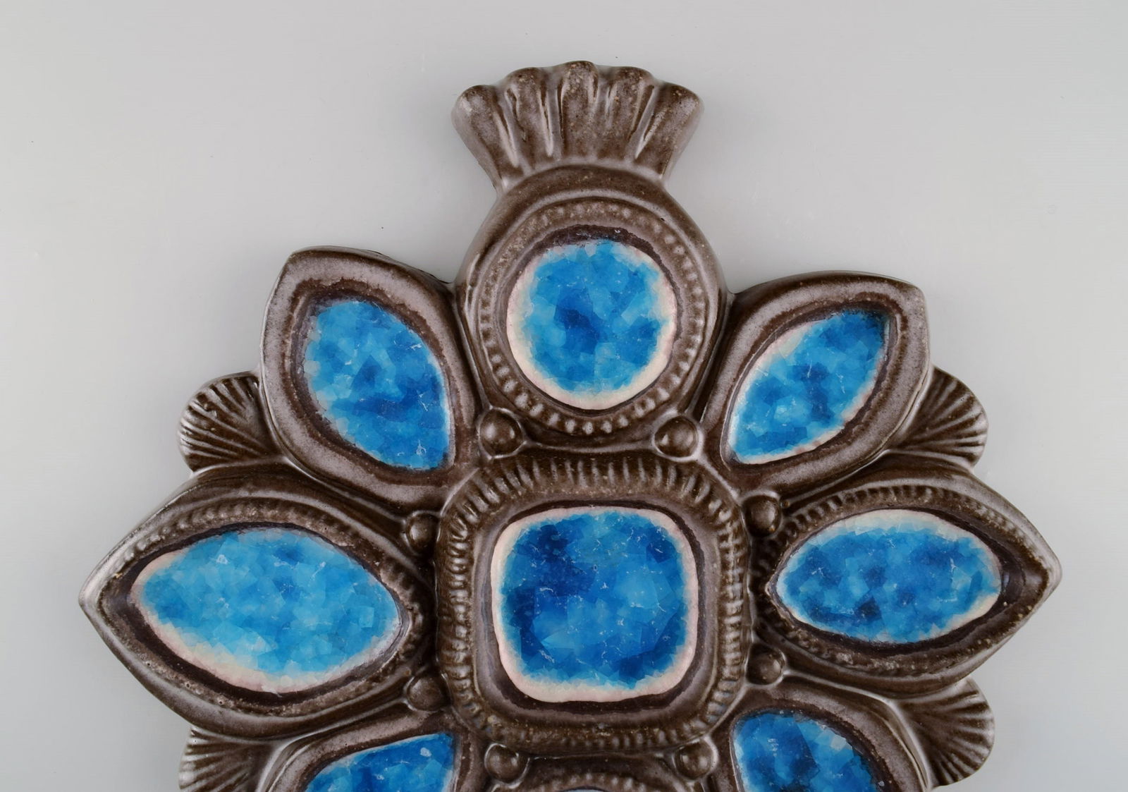 Irma Yourstone for Upsala-Ekeby. Wall plaque in glazed stoneware. 1960s. - 2