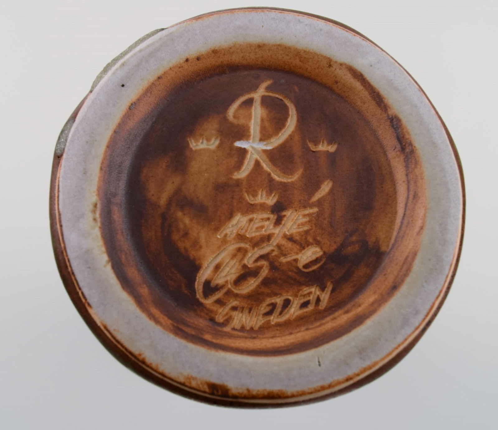 Carl Harry Stålhane (1920-1990) for Rörstrand. Vase in glazed ceramics. Beautiful glaze in - 6