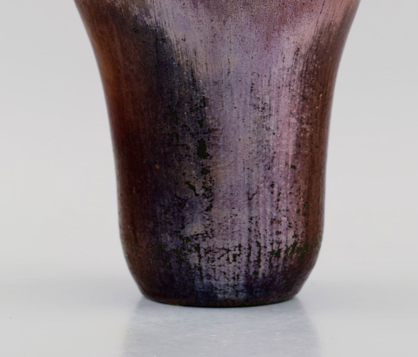 Søren Kongstrand (1872-1951), Denmark. Vase in glazed stoneware. Beautiful metallic luster - 5