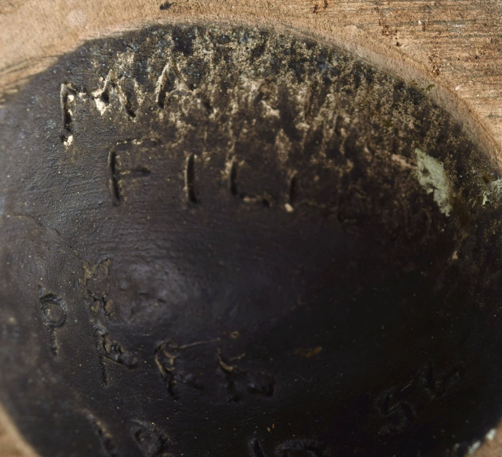 Maxime Fillon (1920-2003), France. Giant bowl in glazed stoneware. Beautiful glaze in gray and red - 7