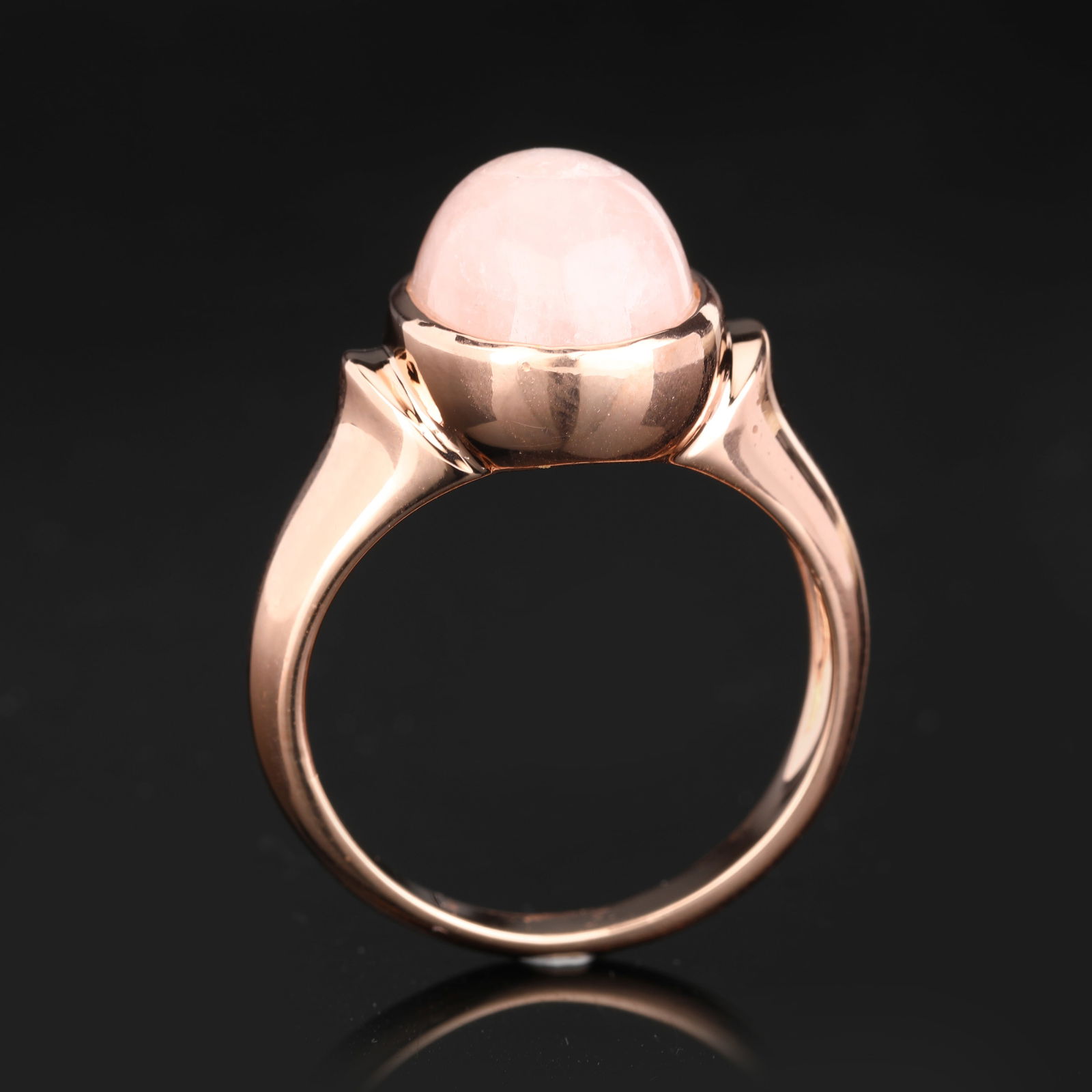 Ring: Morganite CAB Oval 14x10mm - 2