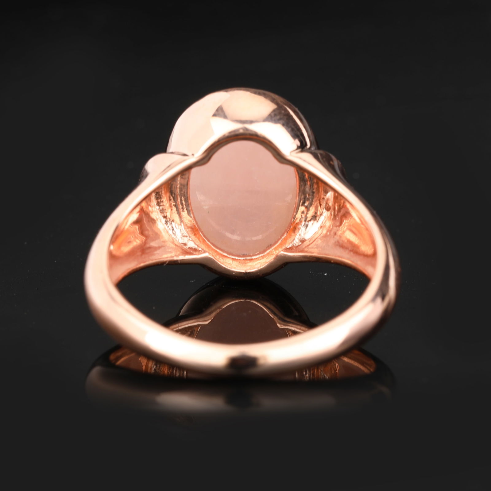 Ring: Morganite CAB Oval 14x10mm - 5