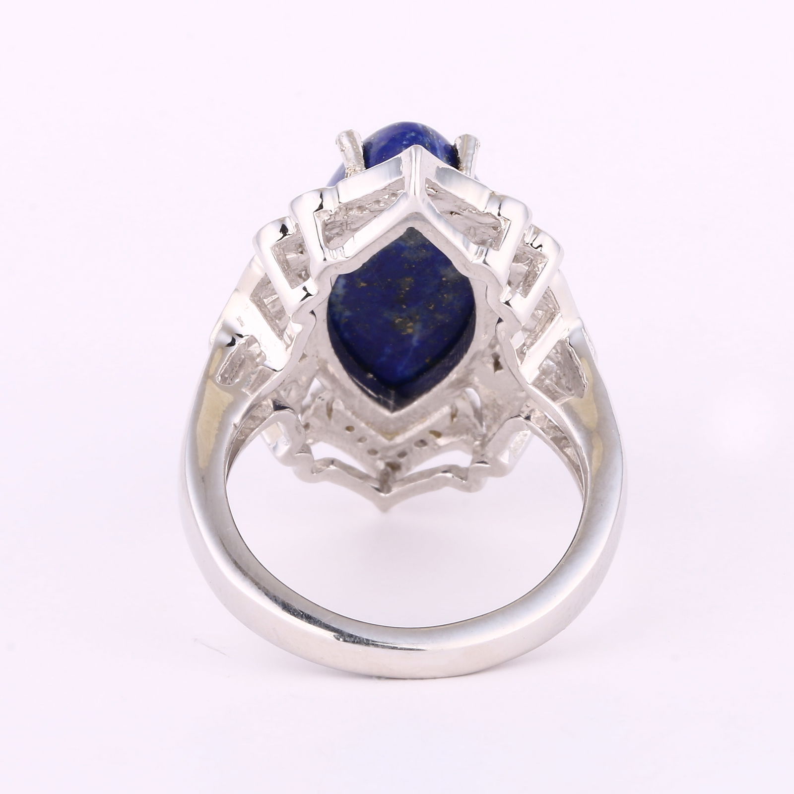 Ring: Lapis CAB Marquise 20x10mm - 4