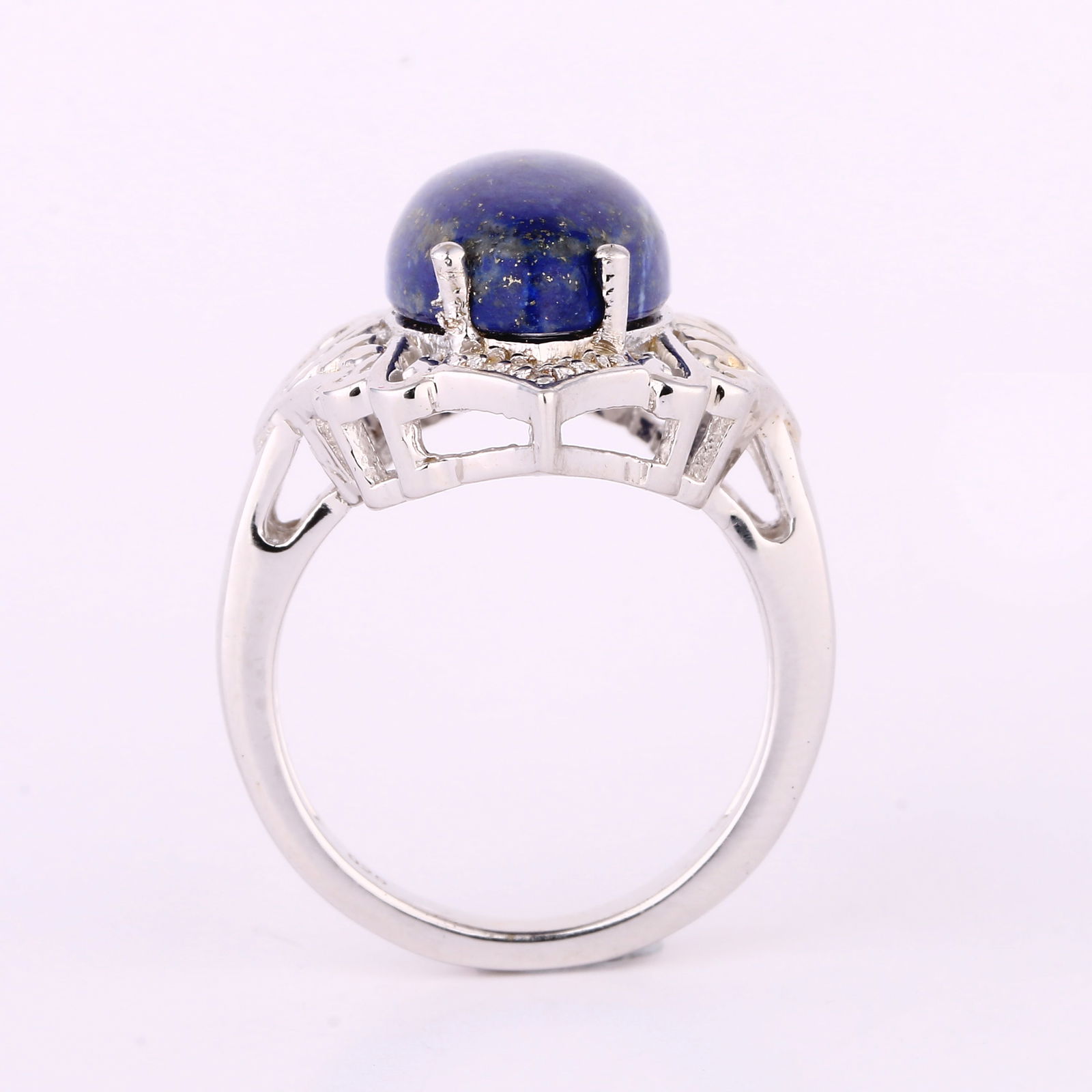 Ring: Lapis CAB Marquise 20x10mm - 5