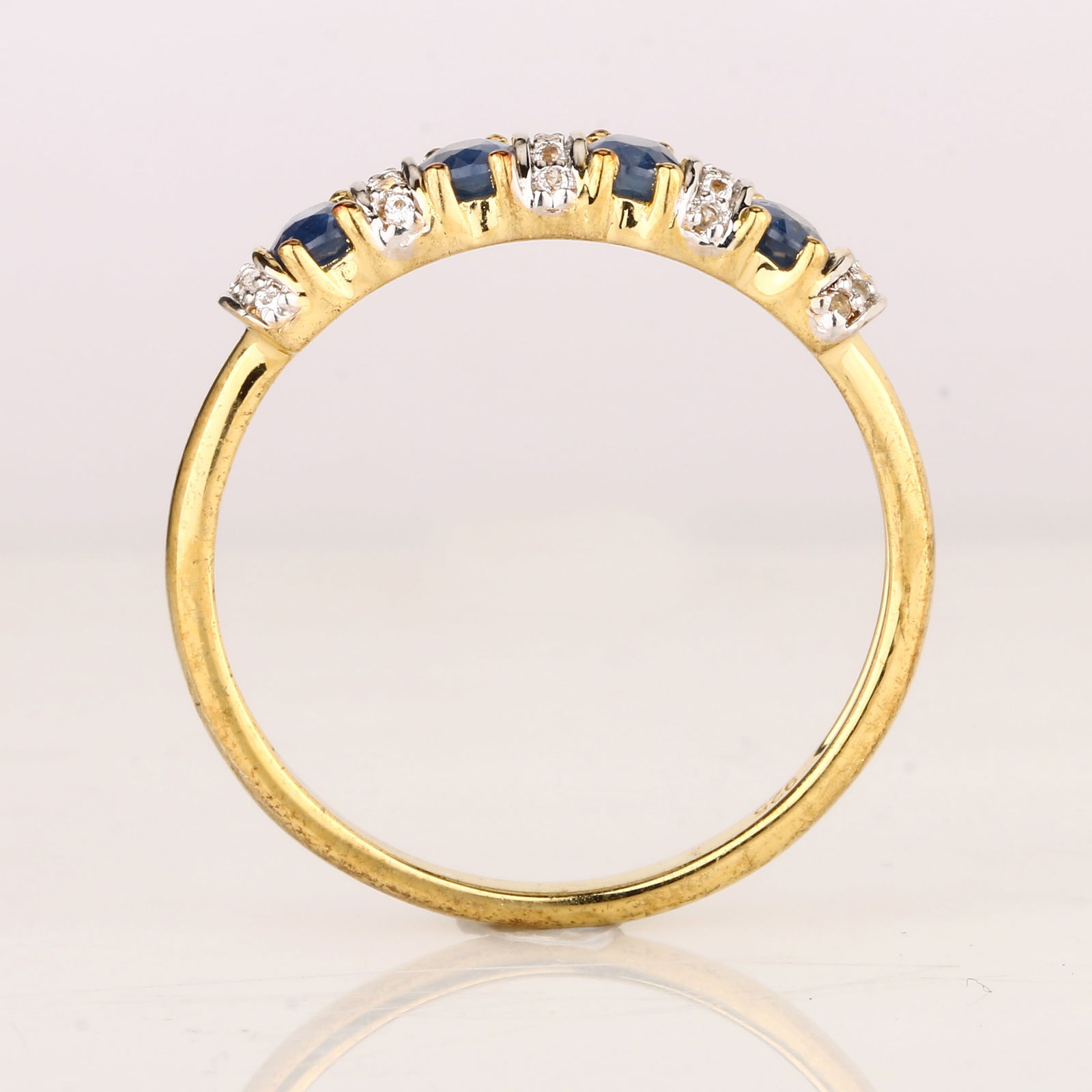 Ring: Blue Sapphire Oval 4x3mm - 3