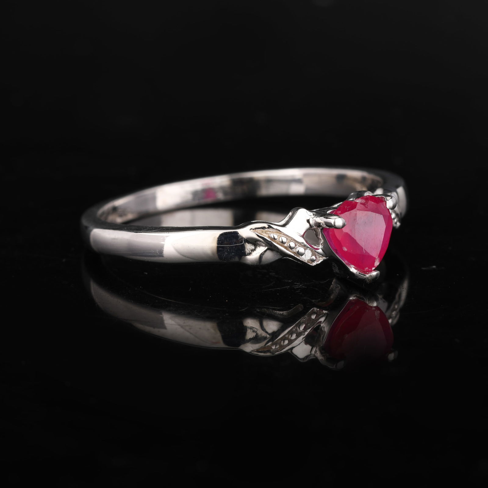 Ring: BKK Ruby Heart Shape 5.00mm - 2