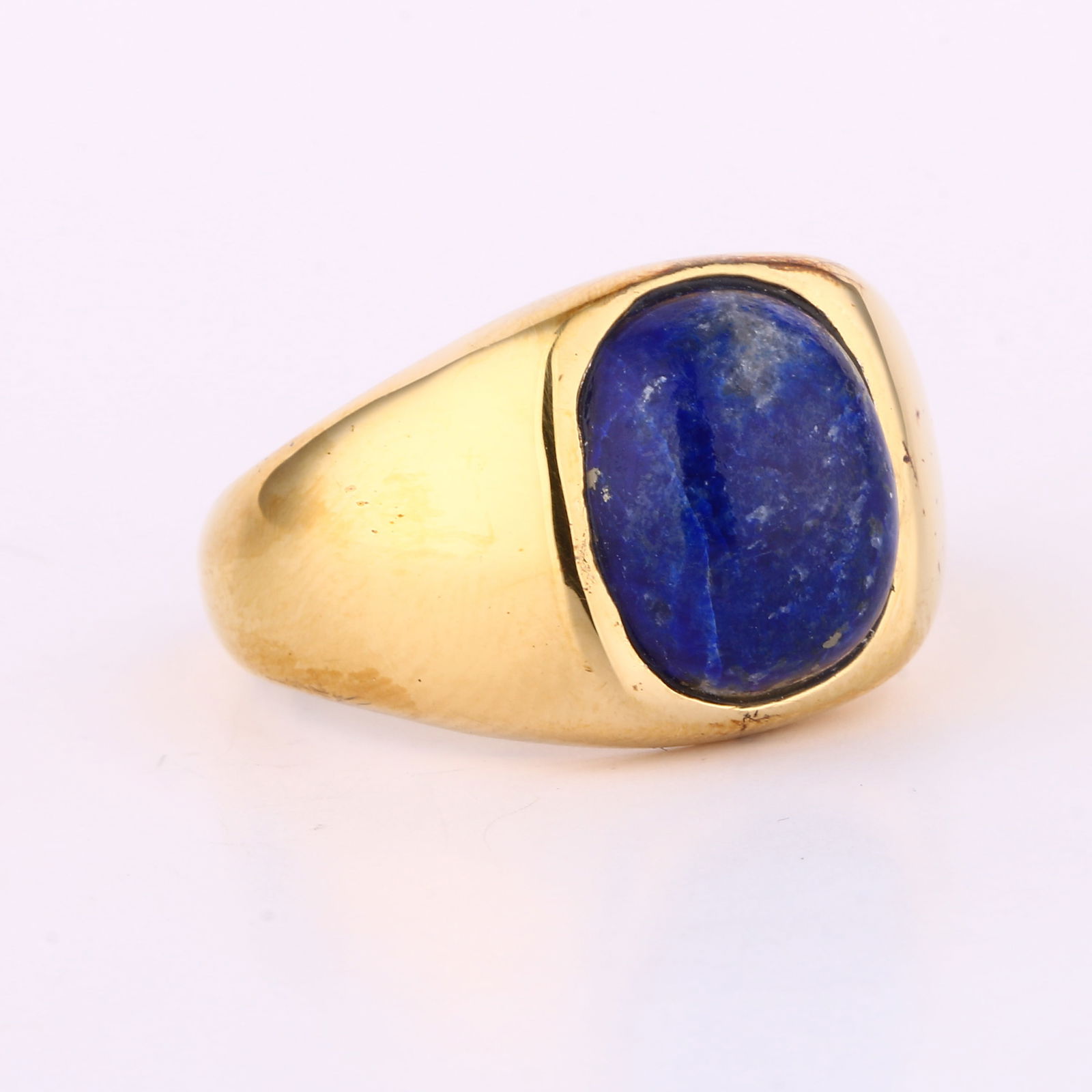 Ring: Lapis CAB Cushion 12x10mm - 2