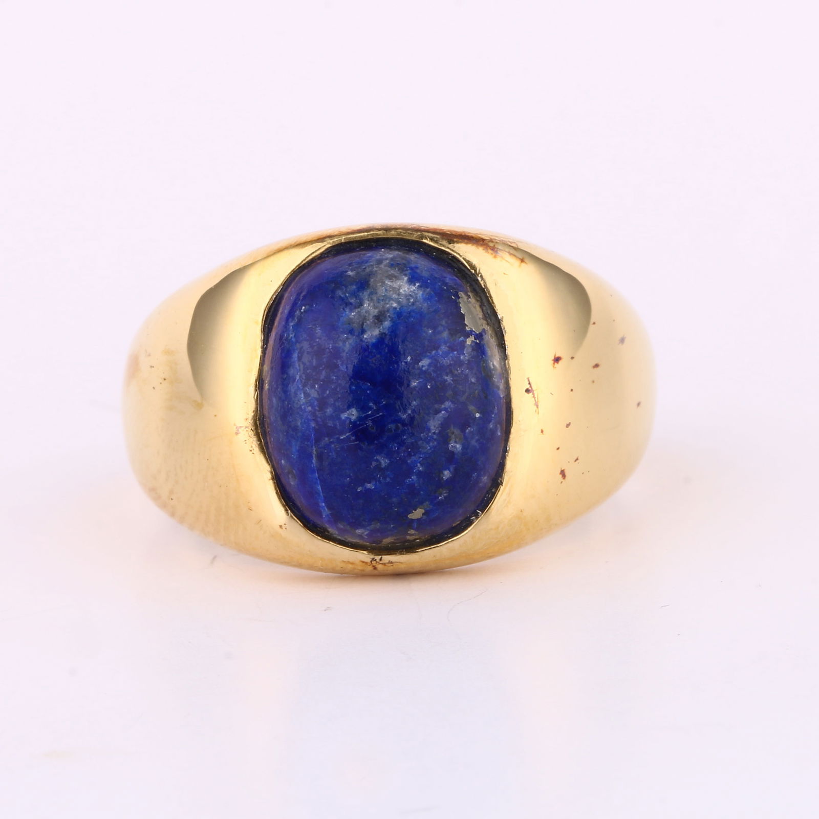 Ring: Lapis CAB Cushion 12x10mm - 5