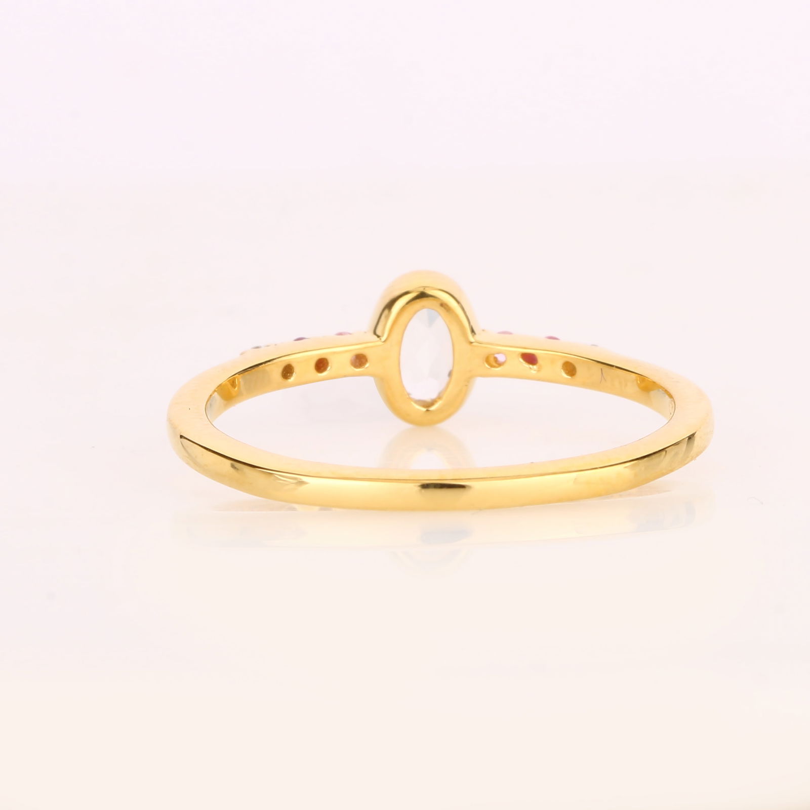 Ring: White Topaz Oval 5x3mm - 3