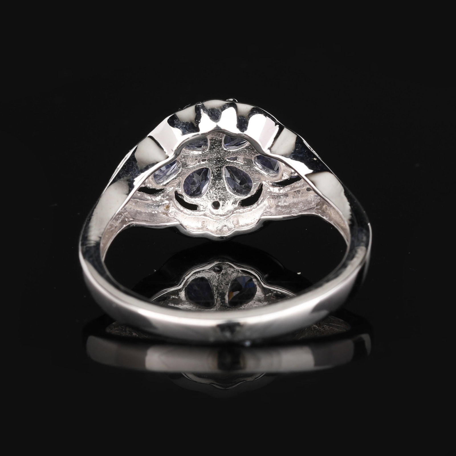 Ring: Lavender Tanzanite Pears 6x4mm - 5