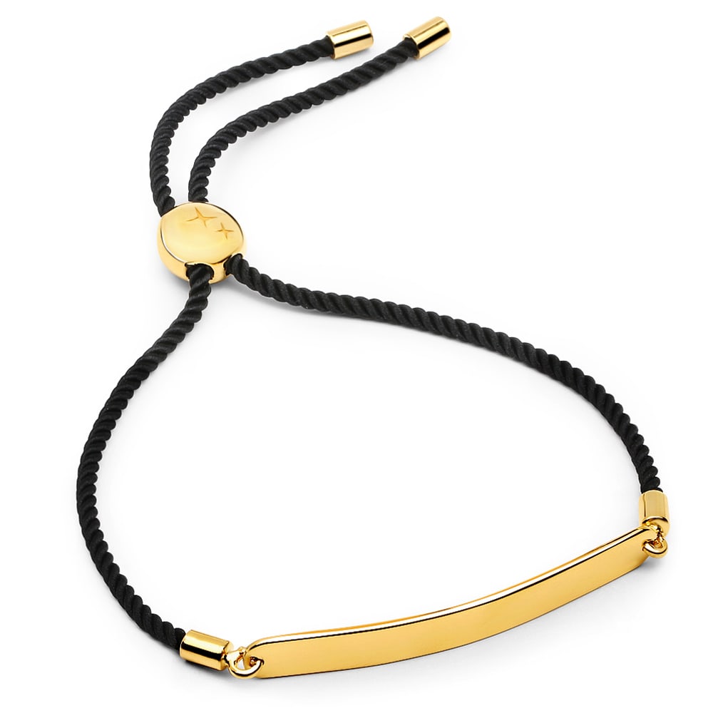 Bracelet: Initial Bar Cord Braceletmm: No Reserve! Title: Bracelet: Initial Bar Cord Braceletmm Description: Initial Bar Cord Bracelet Date/Period: After 2000 Materials: 925 Silver W/Yellow Gold Plating Gross Weight: 3.2 Gem Weight: Dia