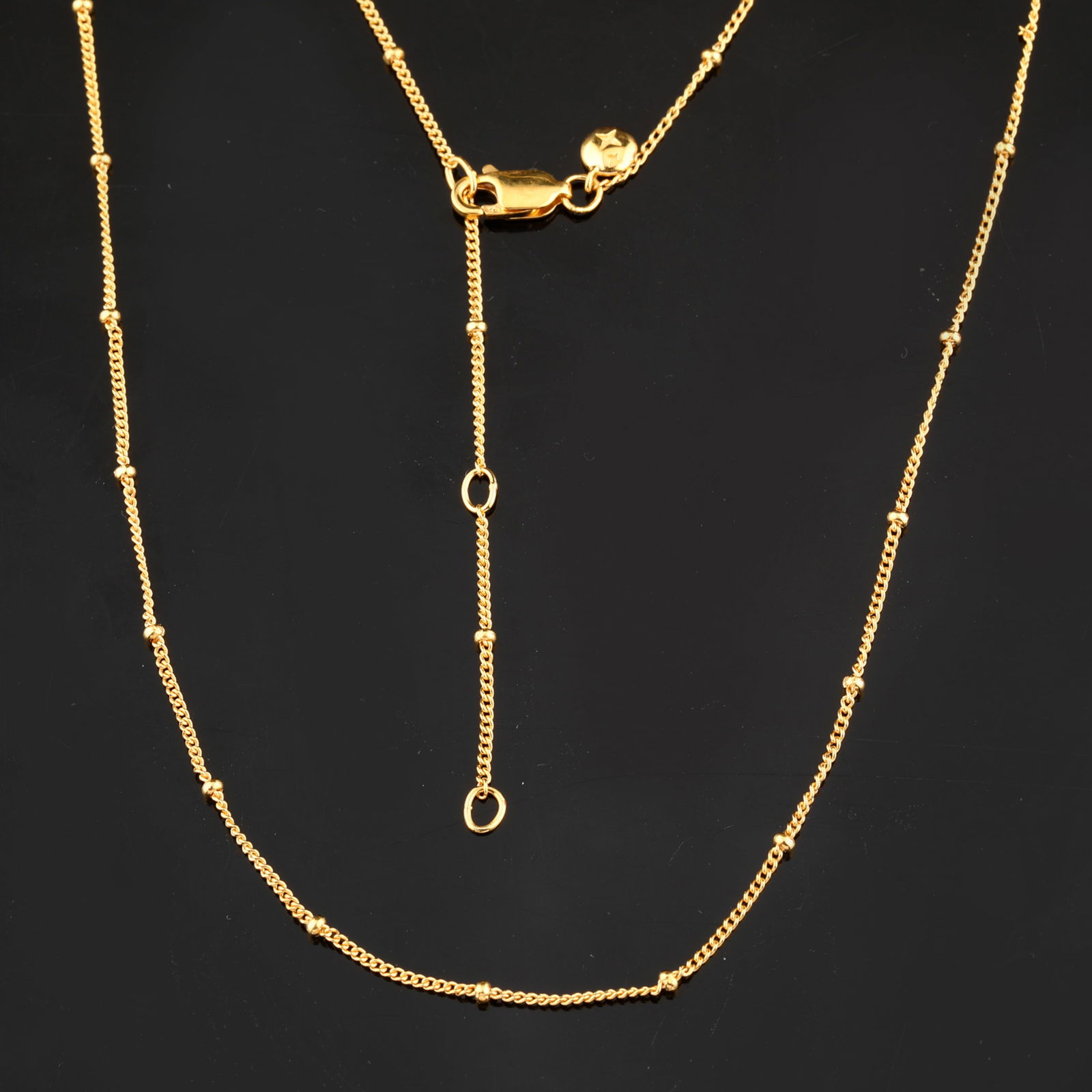 Bobble chain: Karizia chain (GR NOT DC 1+1 035) with boubles Chain with Tag and a triple extention (1 of 4)