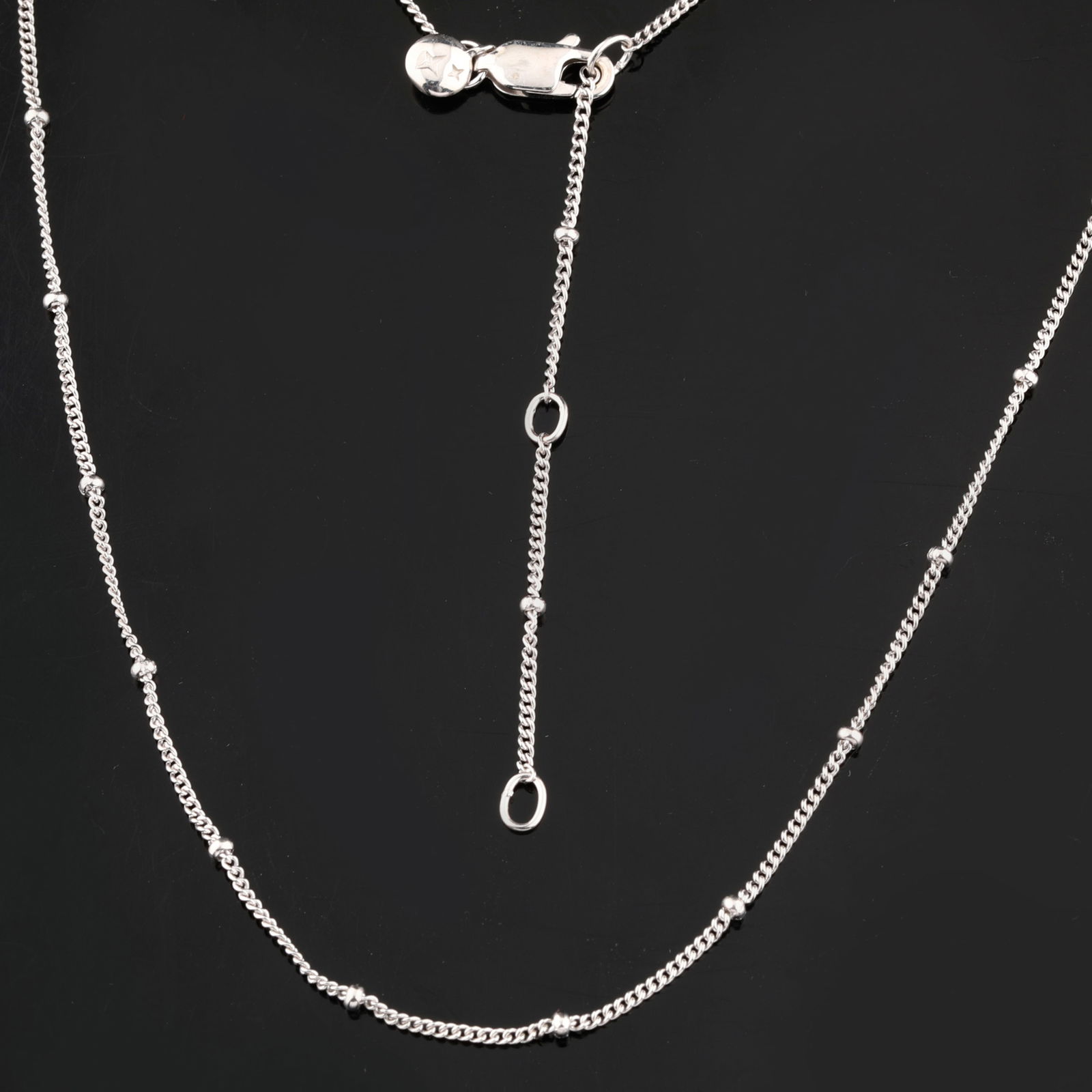 Bobble chain: Karizia boubles chain (GR NOT DC 1+1 035) with Tag and a triple extention 590mm / - 3