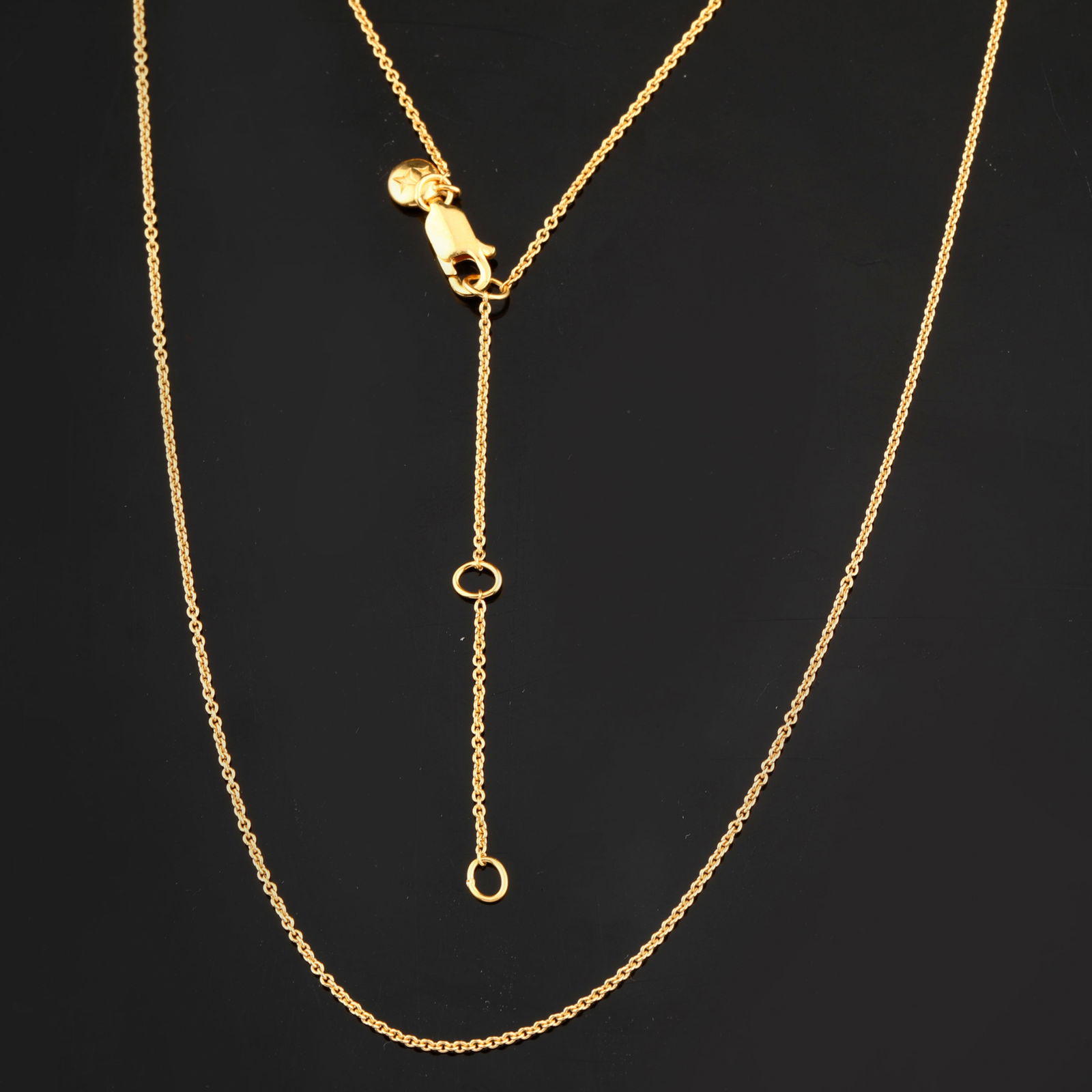 Fine Plain chain: Karizia Rolo Chain (ROLO FTT 030) with Tag and a triple extention 490mm / 520mm /: No Reserve! Title: Fine Plain chain: Karizia Rolo Chain (ROLO FTT 030) with Tag and a triple extention 490mm / 520mm / 550mmmm Description: Karizia Rolo Chain (ROLO FTT 030) with Tag and a triple