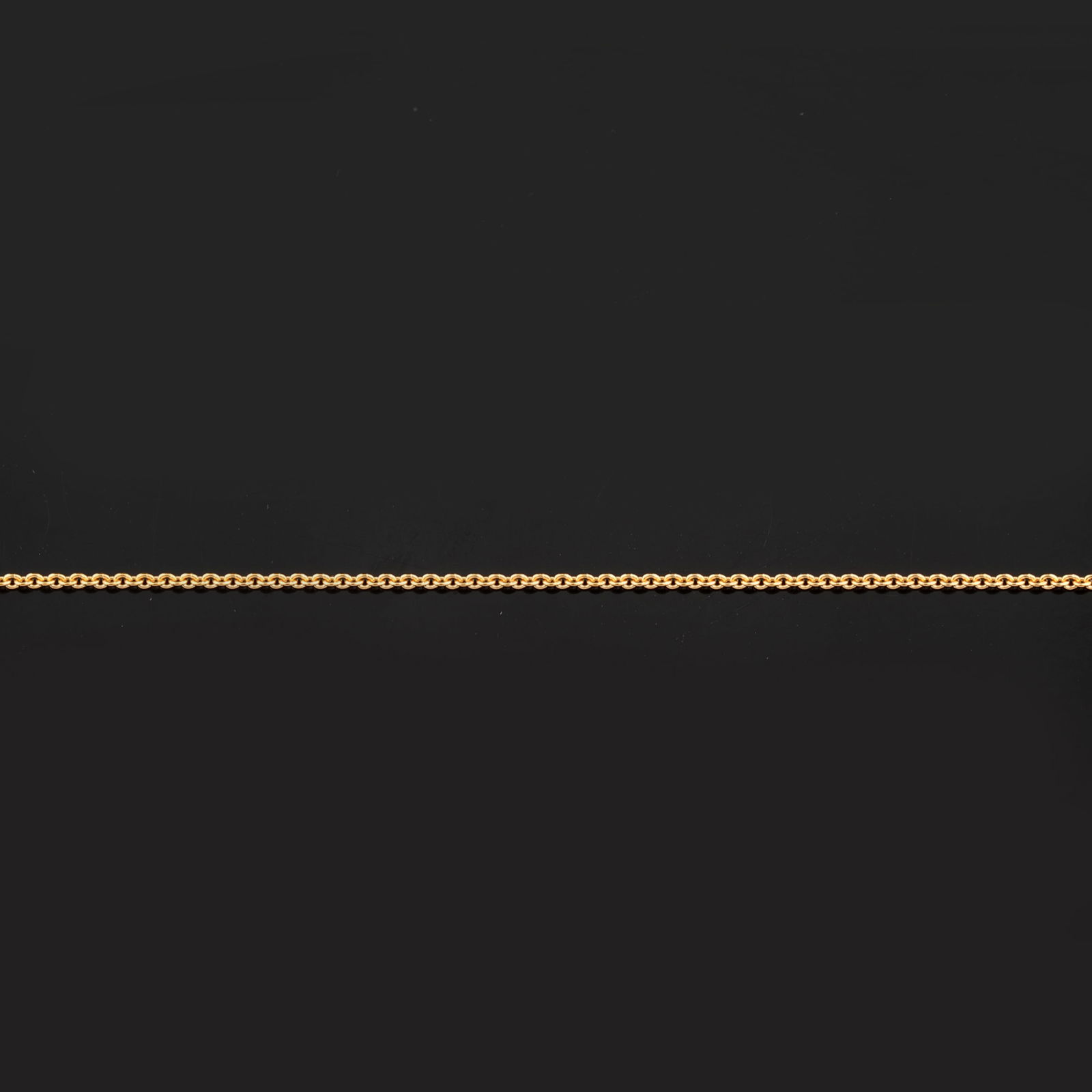 Fine Plain chain: Karizia Rolo Chain (ROLO FTT 030) with Tag and a triple extention 490mm / 520mm / - 2