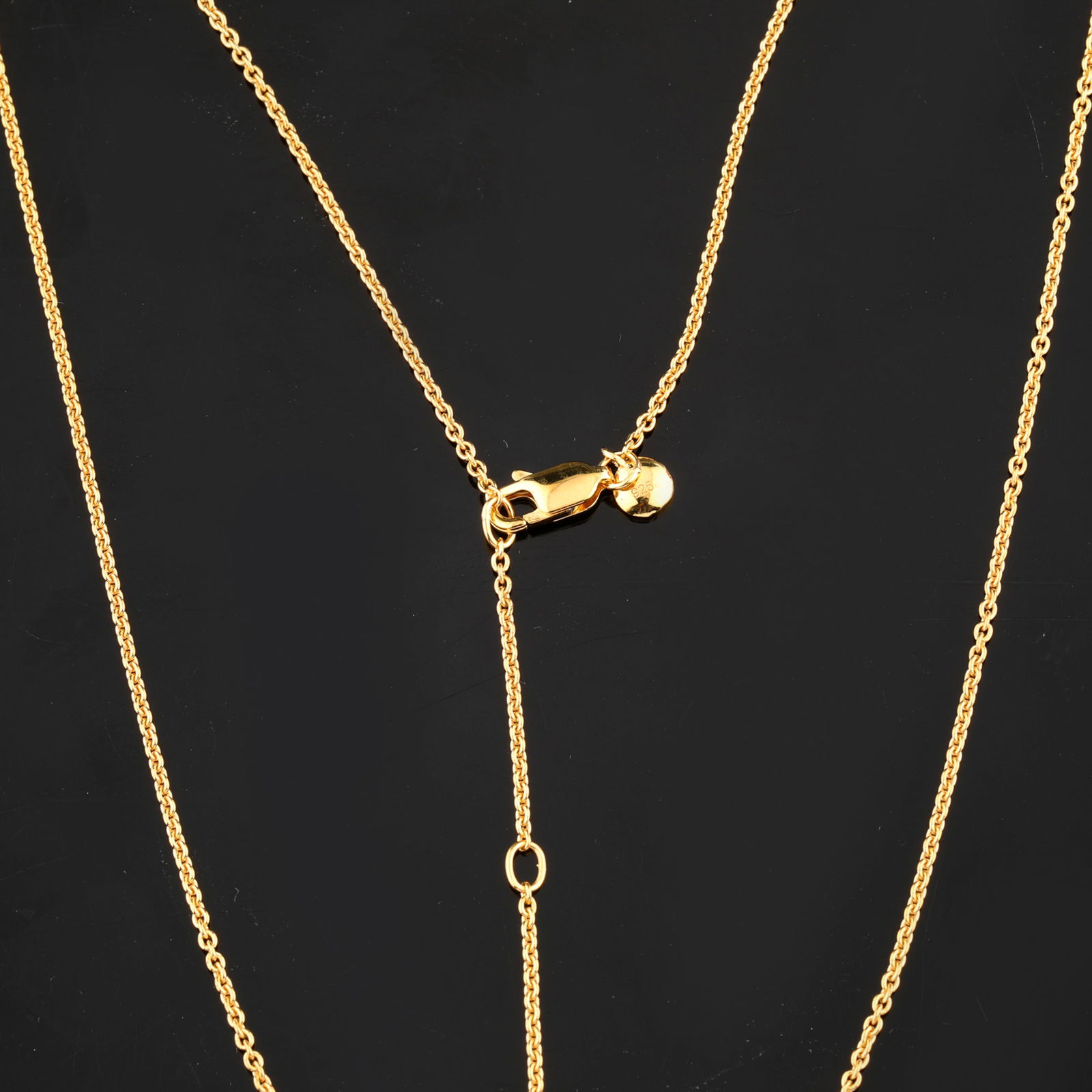 Plain chain: Karizia Rolo Chain (ROLO FTT 040) with Tag and a triple extention 490mm / 520mm / - 2