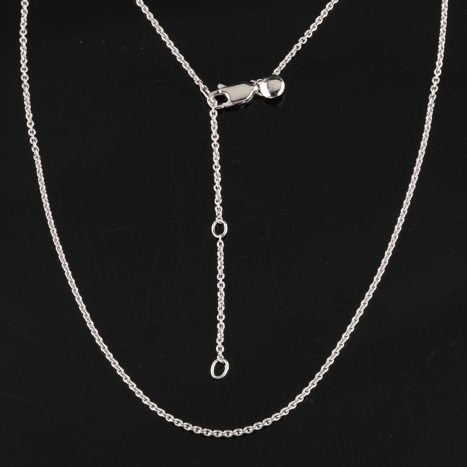 Plain chain: Karizia Rolo Chain (ROLO FTT 040) with Tag and a triple extention 490mm / 520mm /: No Reserve! Title: Plain chain: Karizia Rolo Chain (ROLO FTT 040) with Tag and a triple extention 490mm / 520mm / 550mmmm Description: Karizia Rolo Chain (ROLO FTT 040) with Tag and a triple