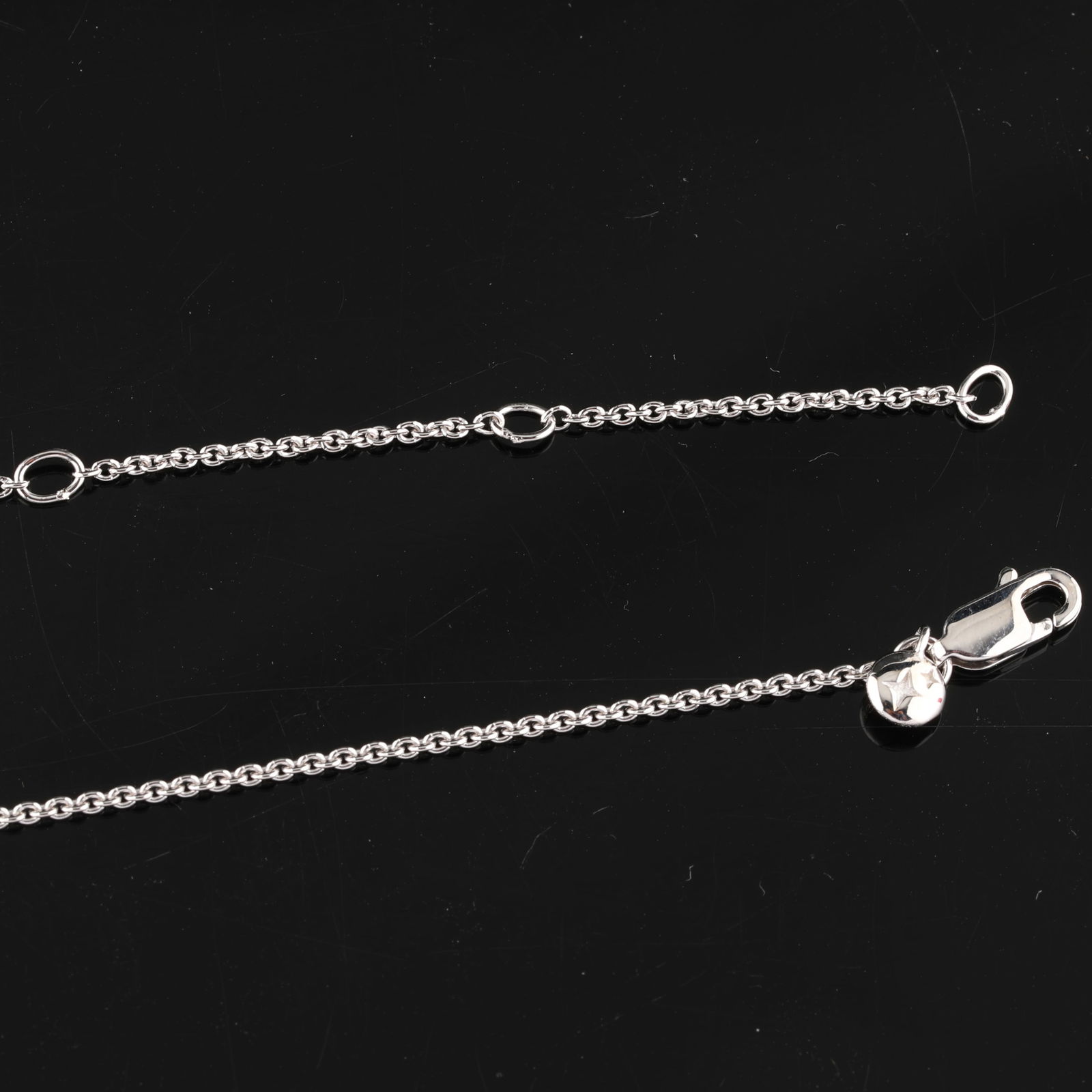 Plain chain: Karizia Rolo Chain (ROLO FTT 040) with Tag and a triple extention 490mm / 520mm / - 2