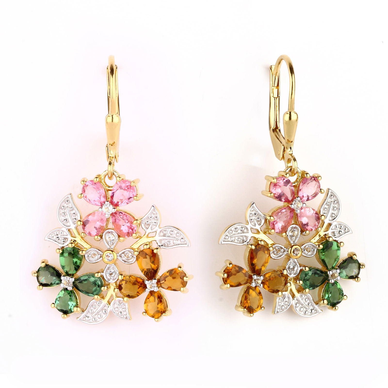 Earrings: Pink Tourmaline Pears 4x3mm - 2