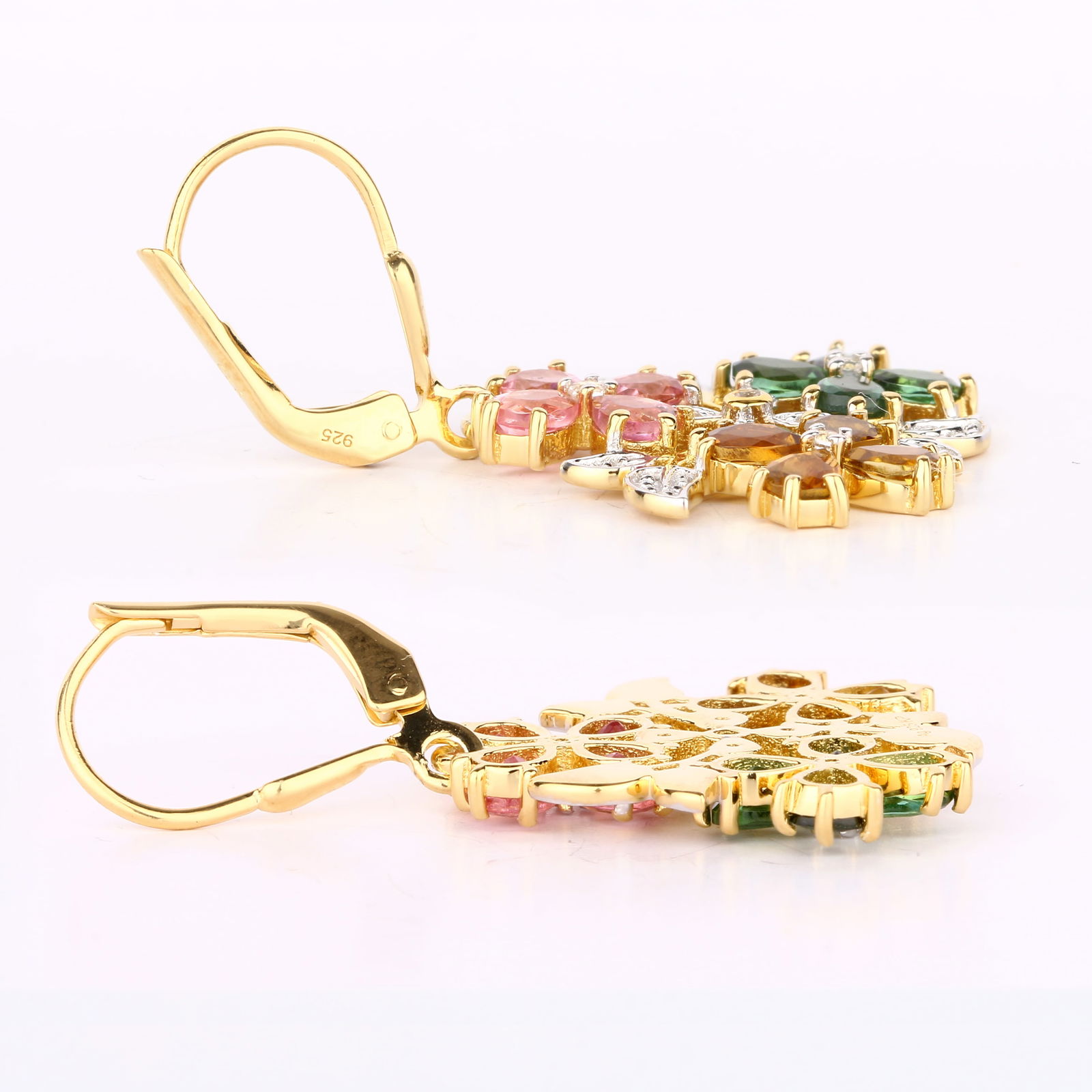 Earrings: Pink Tourmaline Pears 4x3mm - 4