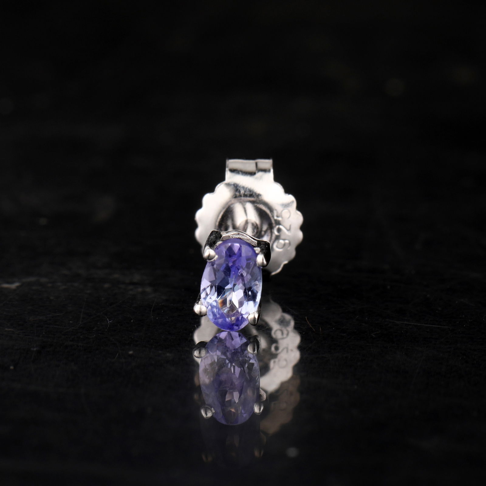 Earrings: Tanzanite Oval 5x3mm(A-A+) - 2Pcsmm - 2